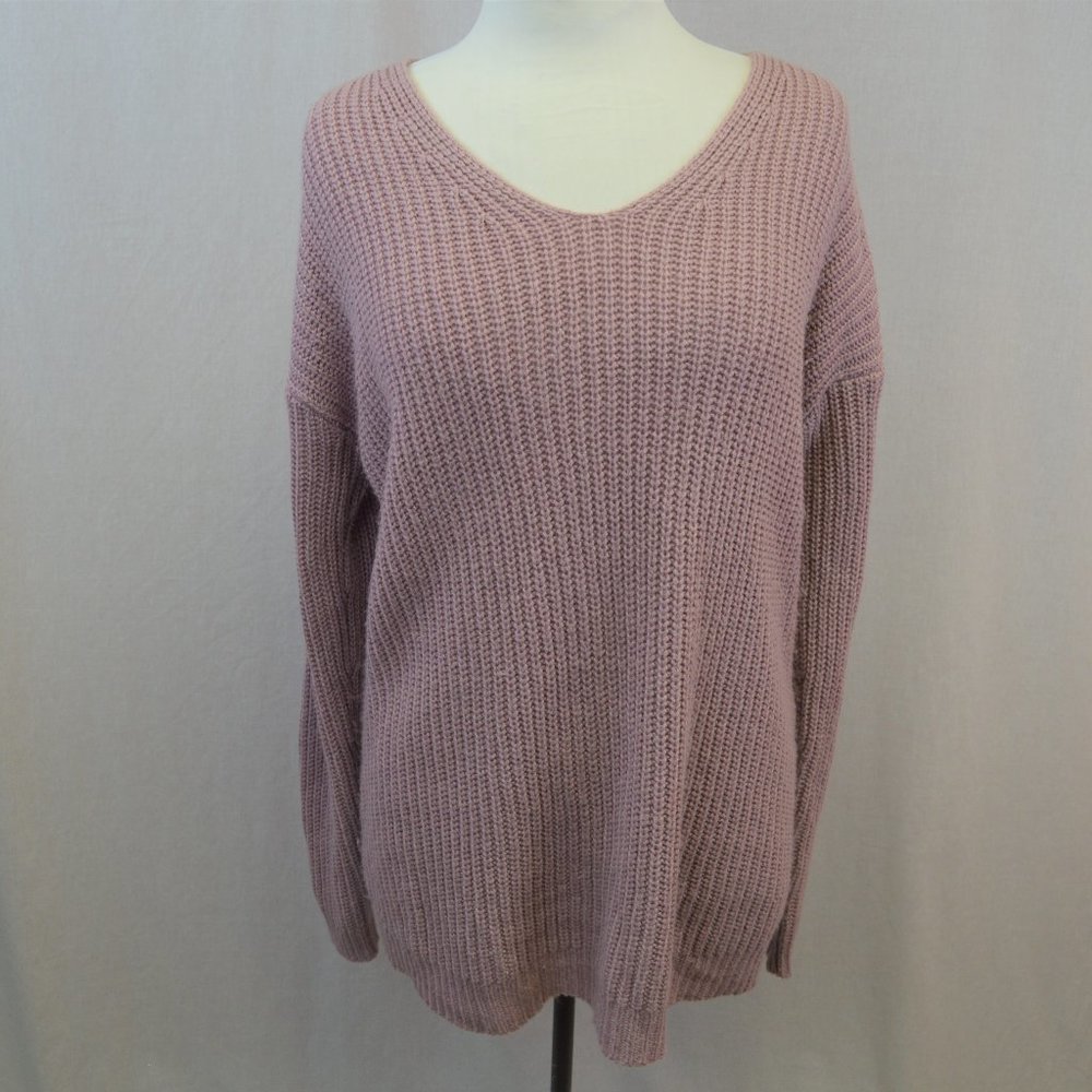 Harlow & Rose chunky knit blush sweater